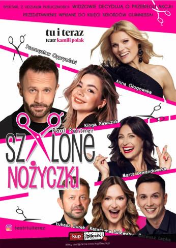 Gdynia Wydarzenie Spektakl Szalone nożyczki - Teatr Tu i Teraz Brawurowa komedia kryminalna z aktywnym udziałem publiczności